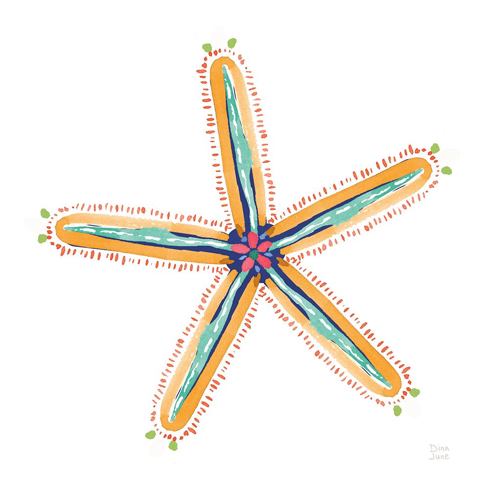 Along the Coast Starfish III art print by Dina June for $57.95 CAD