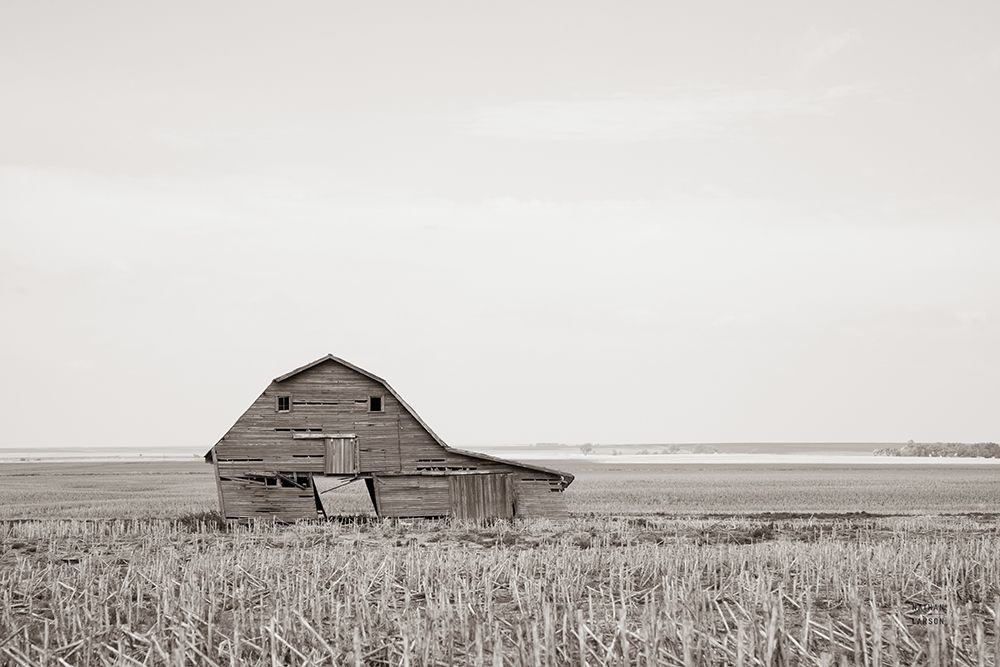 Leaning Barn Neutral art print by Nathan Larson for $57.95 CAD