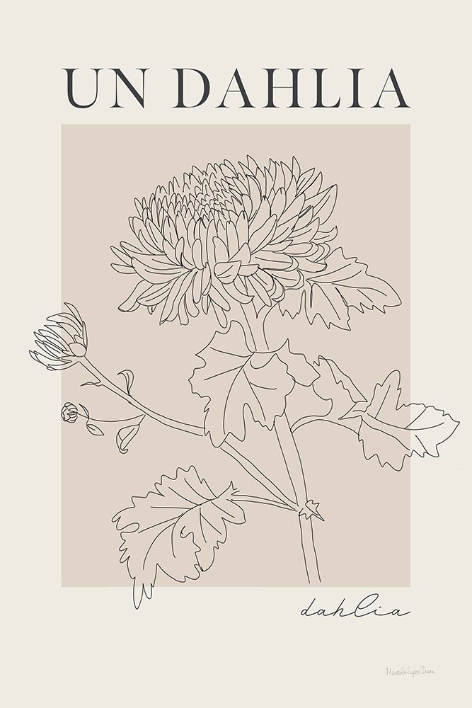 French Flower Poster I art print by Mercedes Lopez Charro for $57.95 CAD