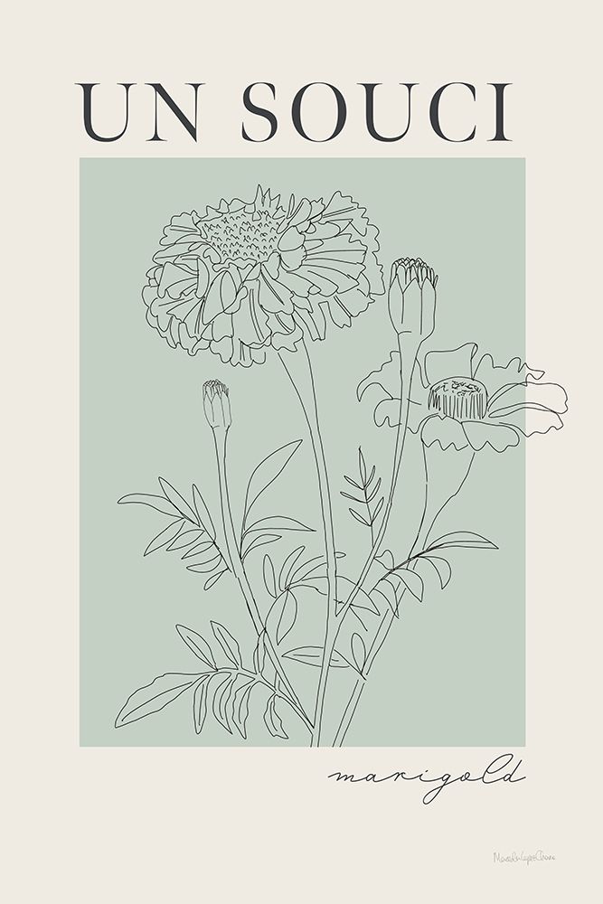 French Flower Poster II art print by Mercedes Lopez Charro for $57.95 CAD