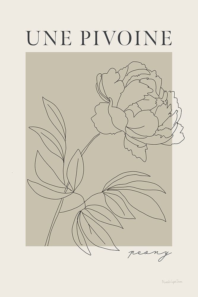 French Flower Poster III art print by Mercedes Lopez Charro for $57.95 CAD