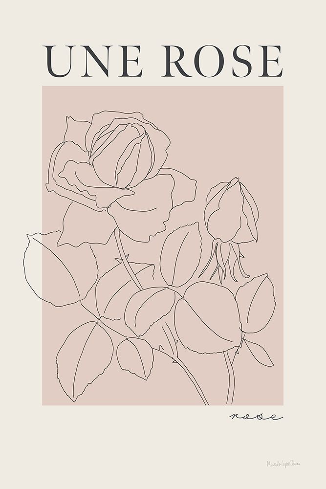 French Flower Poster IV art print by Mercedes Lopez Charro for $57.95 CAD