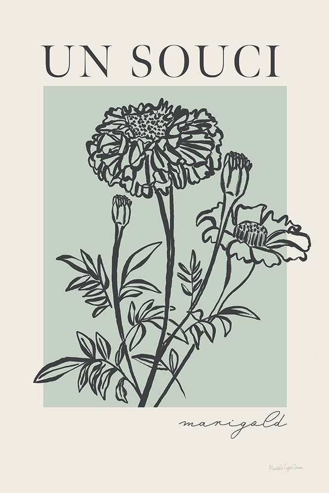 French Flower Poster II Bold art print by Mercedes Lopez Charro for $57.95 CAD