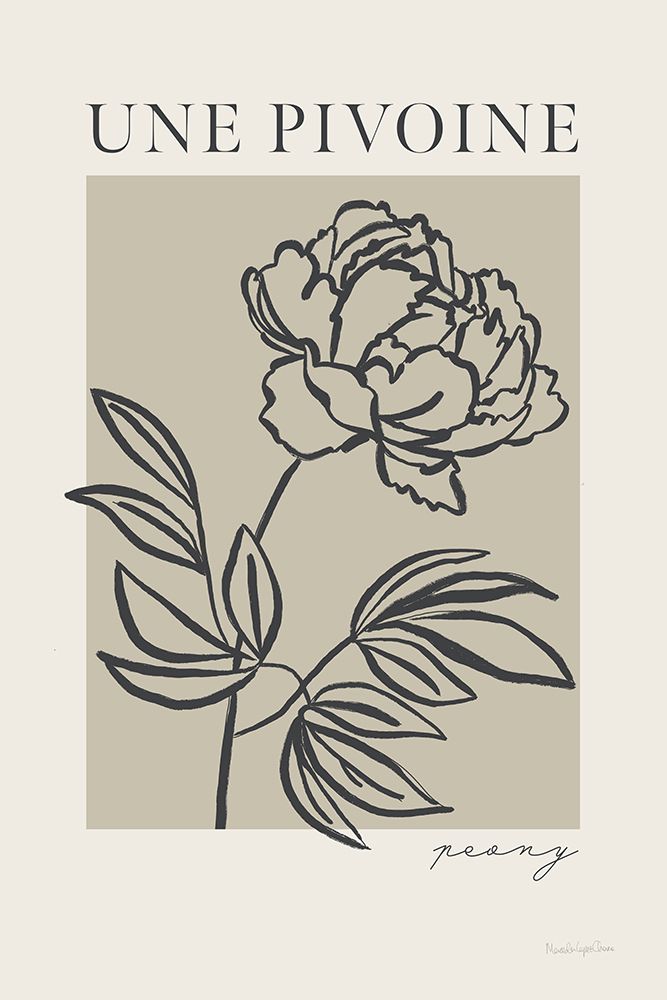 French Flower Poster III Bold art print by Mercedes Lopez Charro for $57.95 CAD