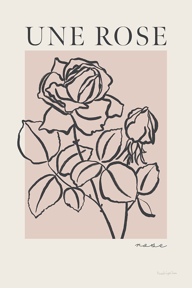 French Flower Poster IV Bold art print by Mercedes Lopez Charro for $57.95 CAD