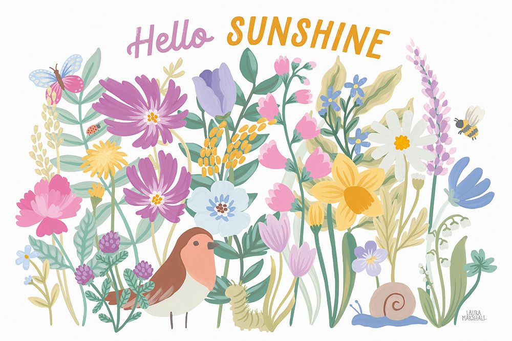 Spring Meadow I art print by Laura Marshall for $57.95 CAD