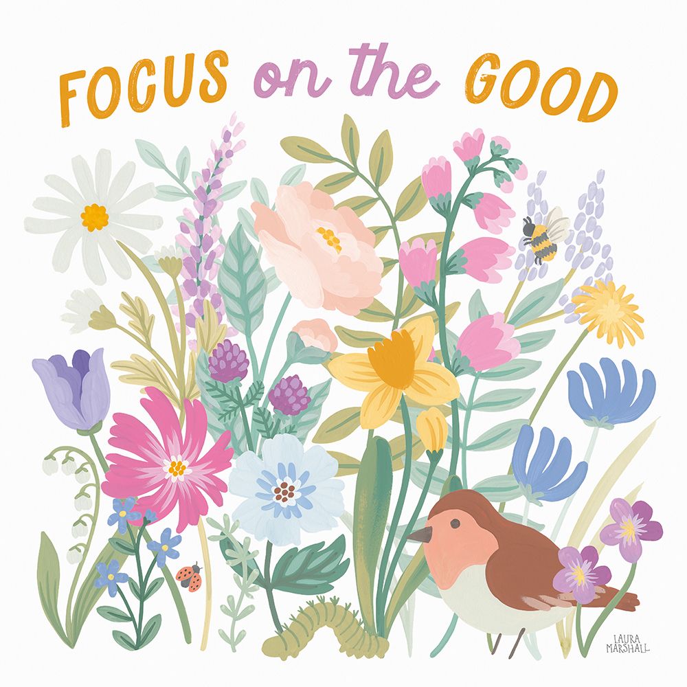 Spring Meadow II art print by Laura Marshall for $57.95 CAD