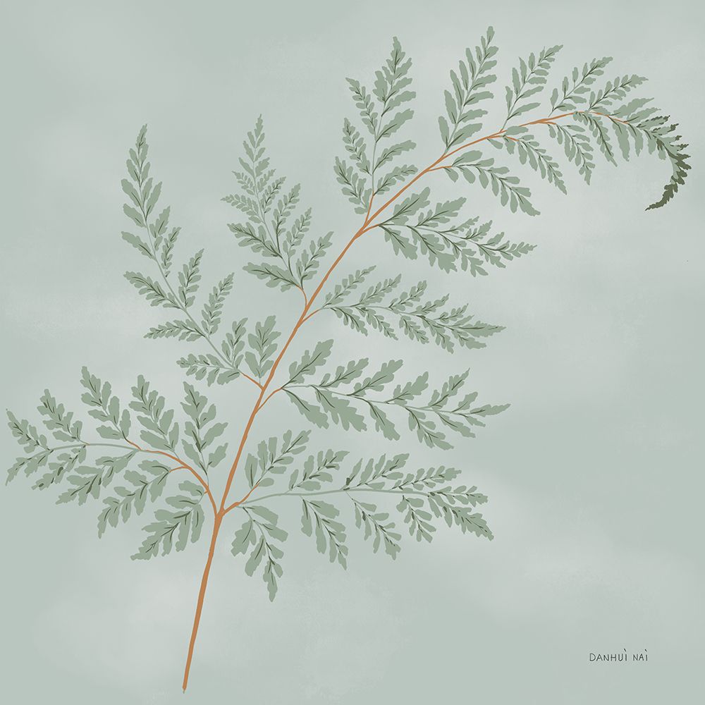 Fern I with Orange art print by Danhui Nai for $57.95 CAD