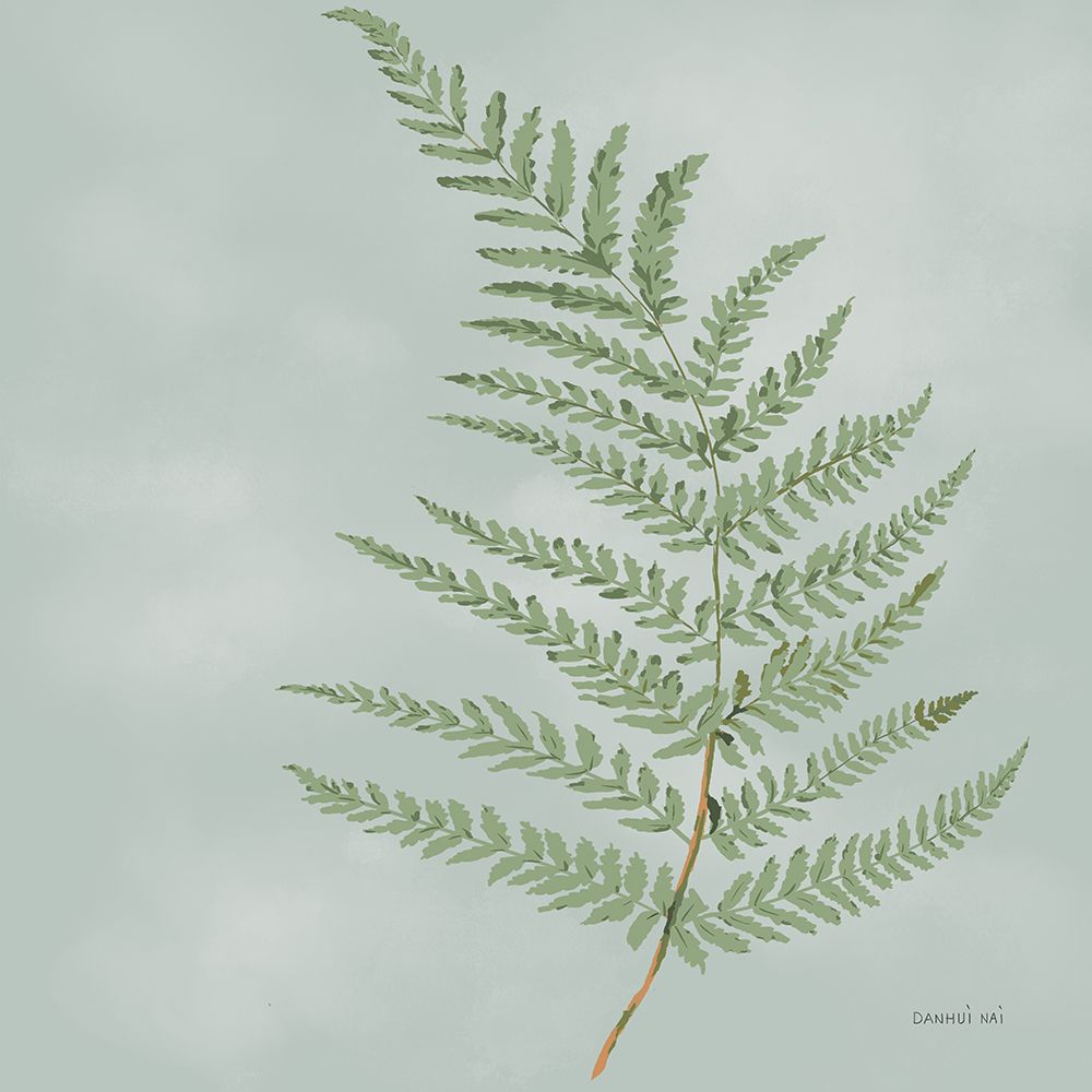 Fern II with Orange art print by Danhui Nai for $57.95 CAD