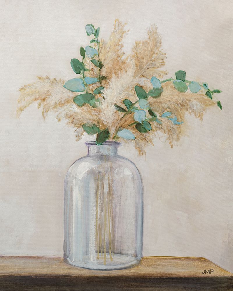 Pampas and Eucalyptus Bouquet art print by Julia Purinton for $57.95 CAD
