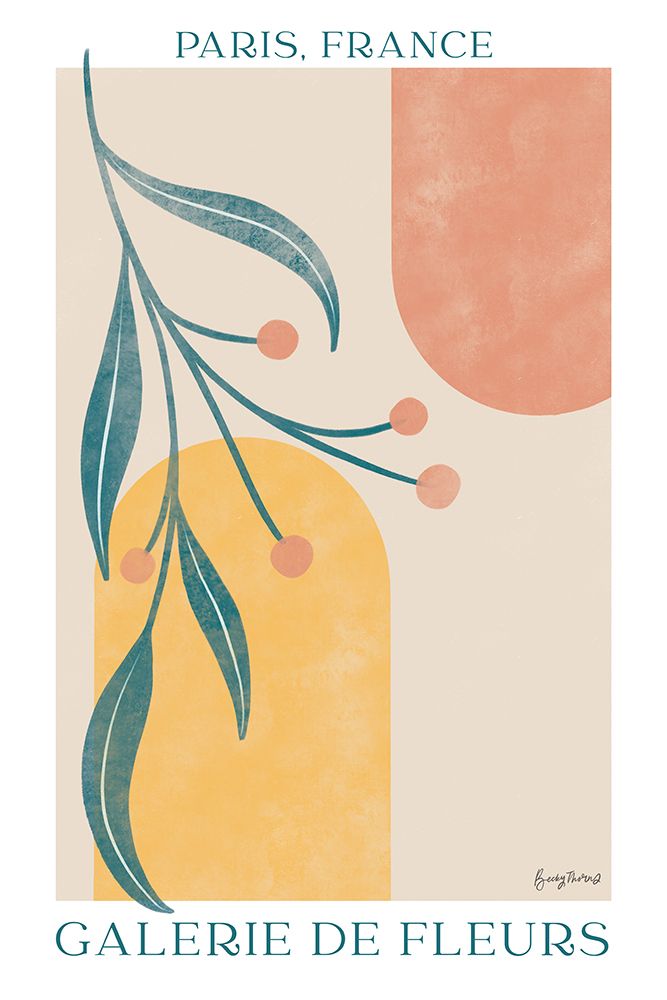 Botanical Poster III art print by Becky Thorns for $57.95 CAD