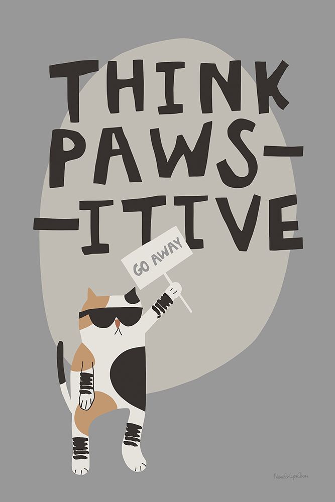Cool Cat III Neutral art print by Mercedes Lopez Charro for $57.95 CAD