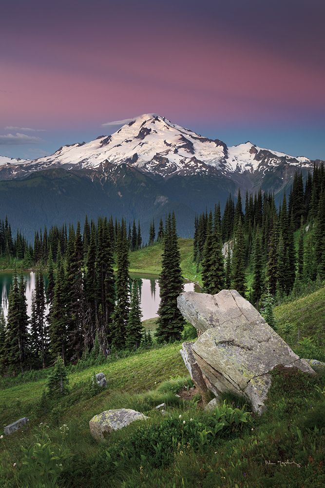 Image Lake Glacier Peak North Cascades art print by Alan Majchrowicz for $57.95 CAD