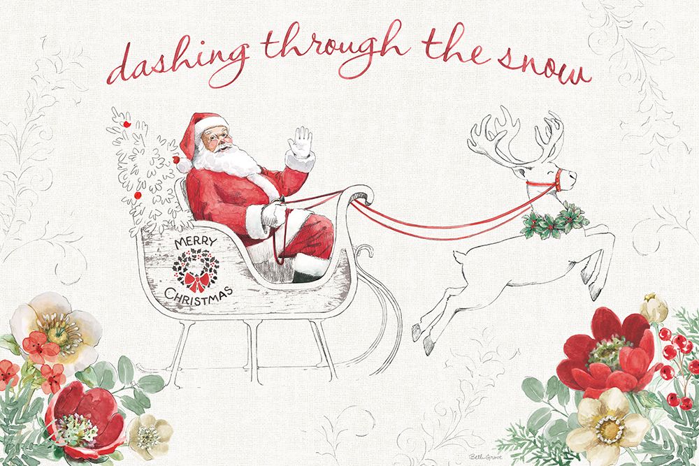 Holiday Traditions I Red art print by Beth Grove for $57.95 CAD