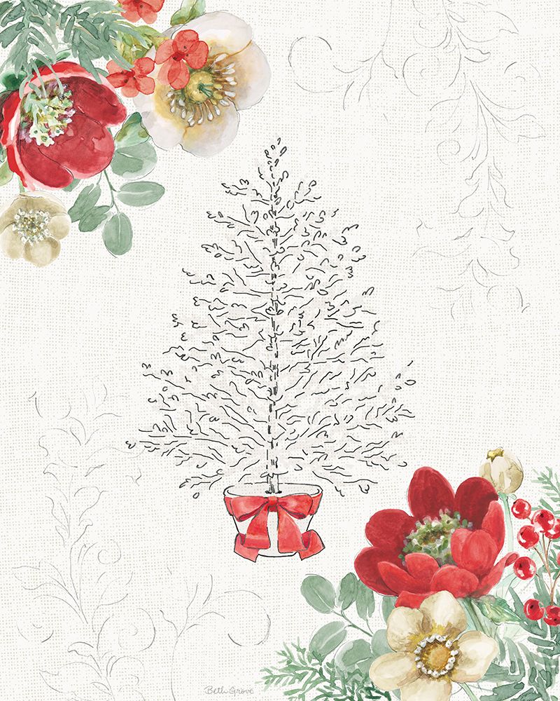 Holiday Traditions IV Red art print by Beth Grove for $57.95 CAD