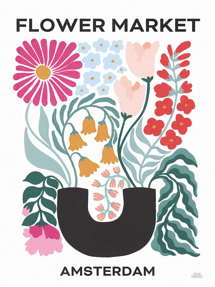 Flower Market V art print by Laura Marshall for $57.95 CAD