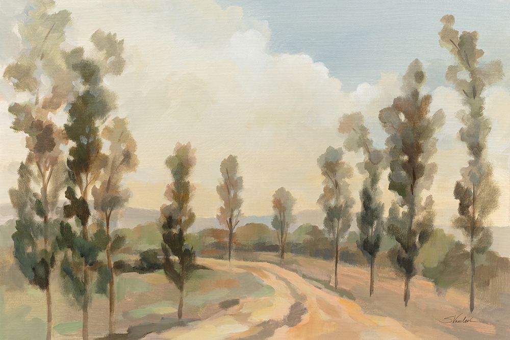 Poplars by the Road art print by Silvia Vassileva for $57.95 CAD