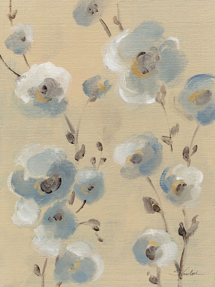 Pale Blue Branches I art print by Silvia Vassileva for $57.95 CAD