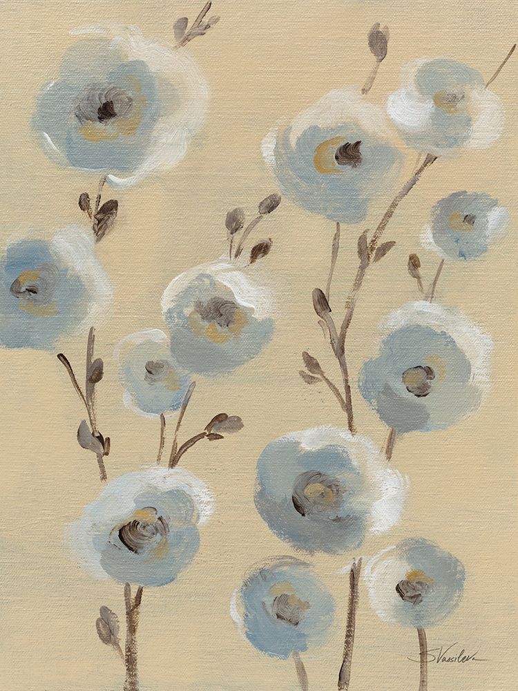 Pale Blue Branches II art print by Silvia Vassileva for $57.95 CAD