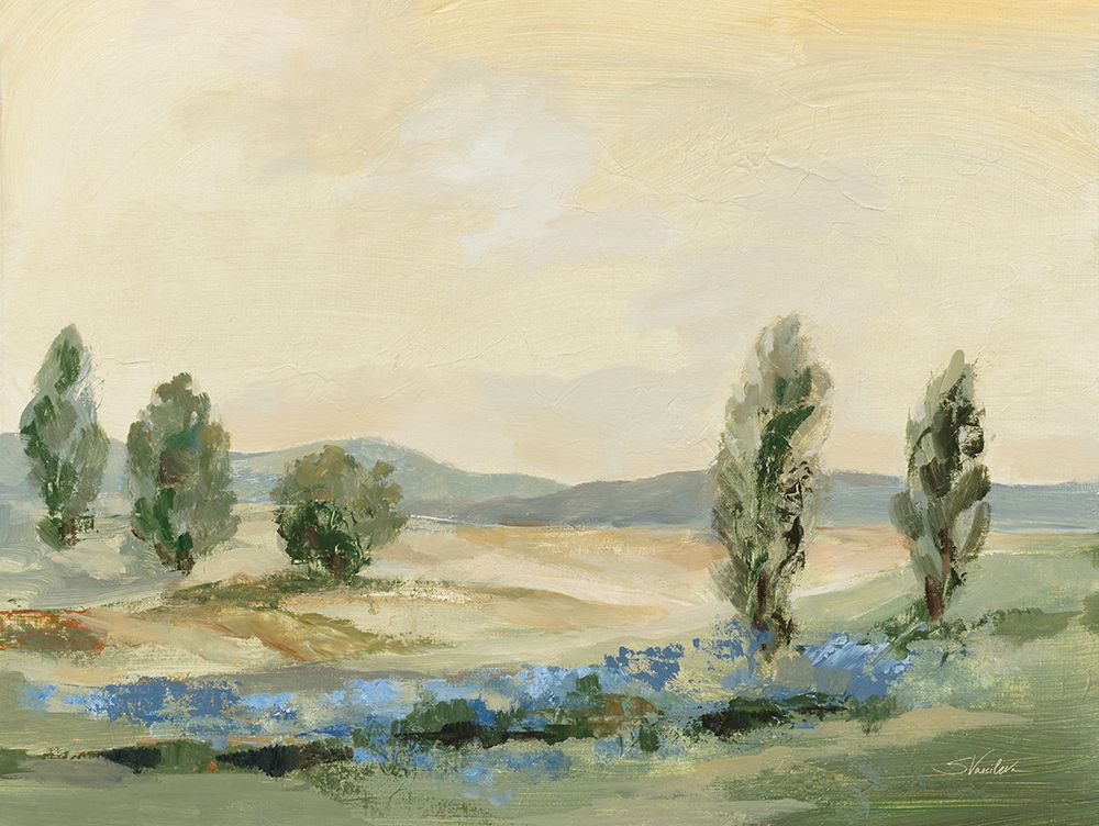 Jade Green Landscape art print by Silvia Vassileva for $57.95 CAD