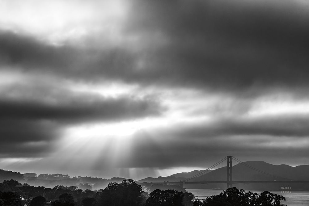 Golden Gate Rays art print by Nathan Larson for $57.95 CAD