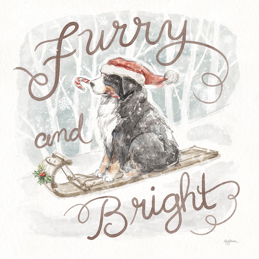 Happy Pawliday IV art print by Mary Urban for $57.95 CAD