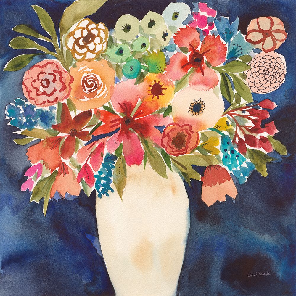 Floral Beauty II art print by Cheryl Warrick for $57.95 CAD