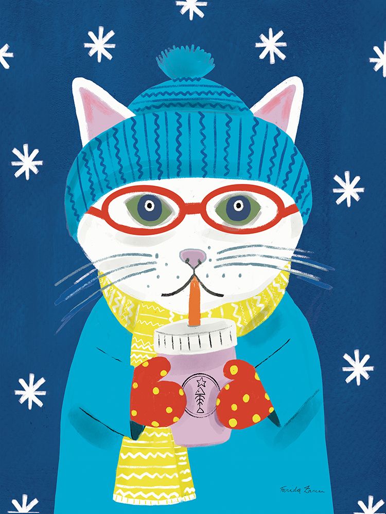 Seasonal Cat IV art print by Farida Zaman for $57.95 CAD