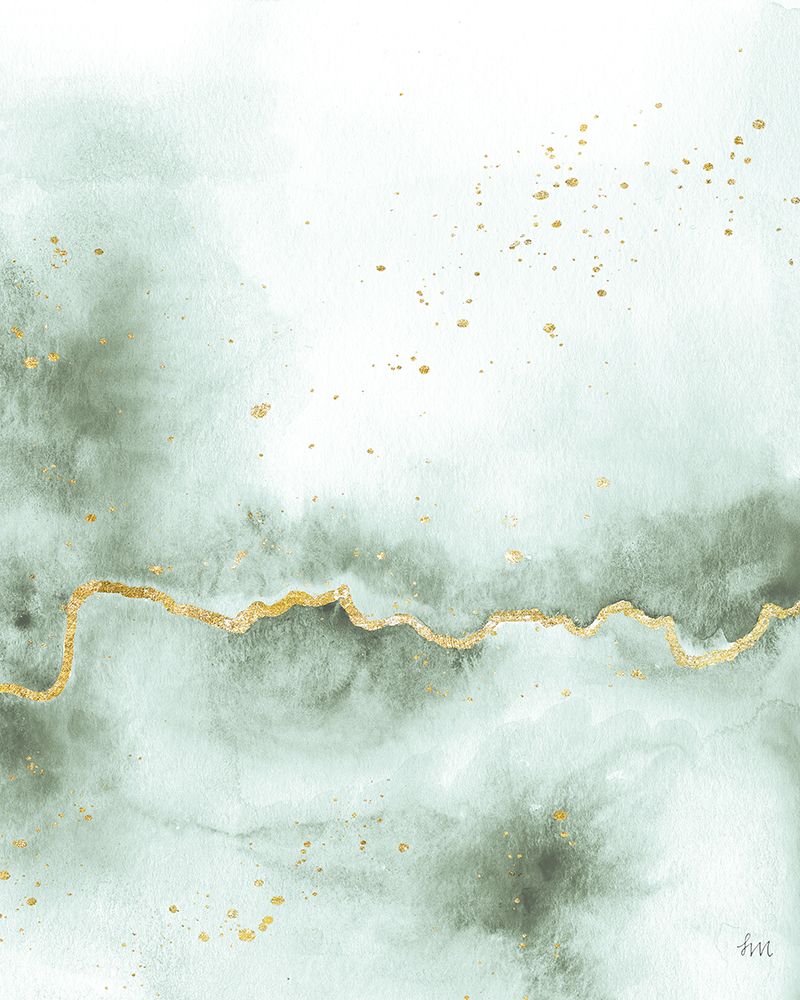Sea Flow with Gold III art print by Laura Marshall for $57.95 CAD