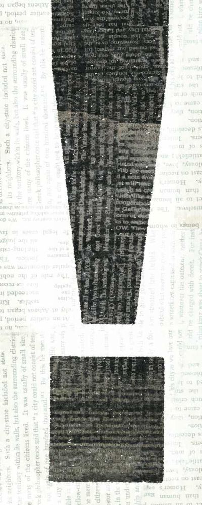 Punctuated Black I art print by Michael Mullan for $57.95 CAD