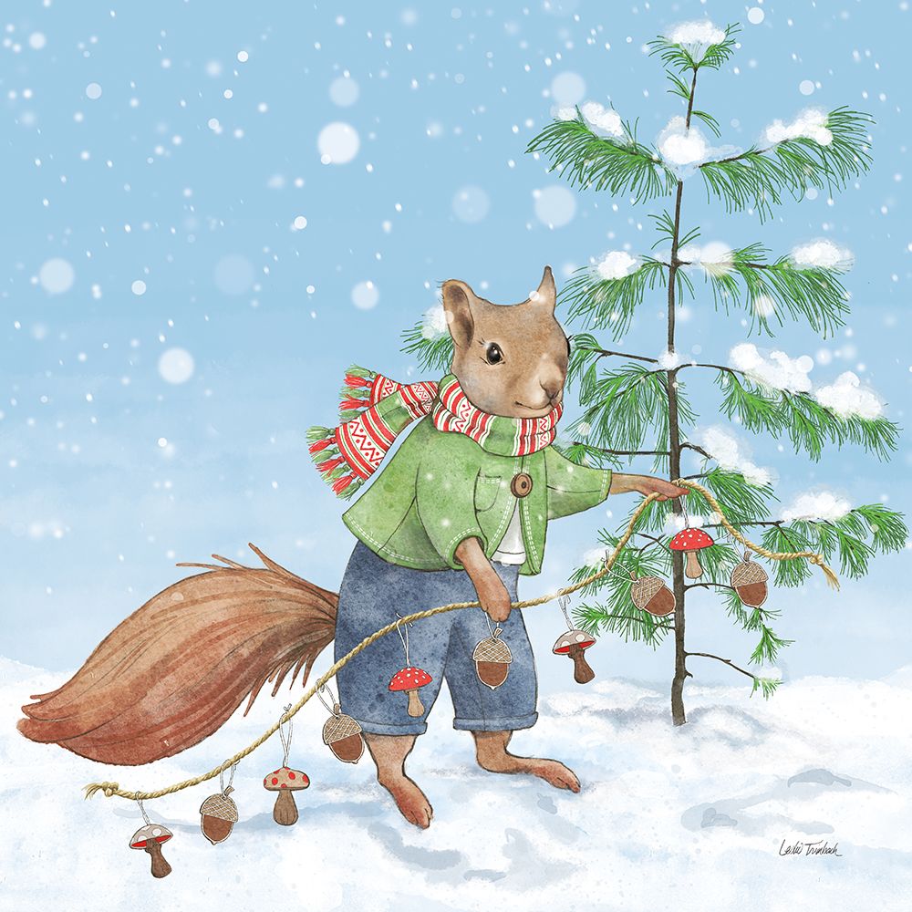 Festive Friends III art print by Leslie Trimbach for $57.95 CAD