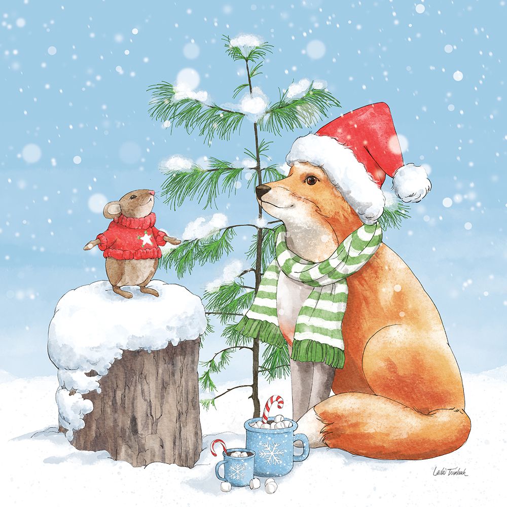 Festive Friends IV art print by Leslie Trimbach for $57.95 CAD