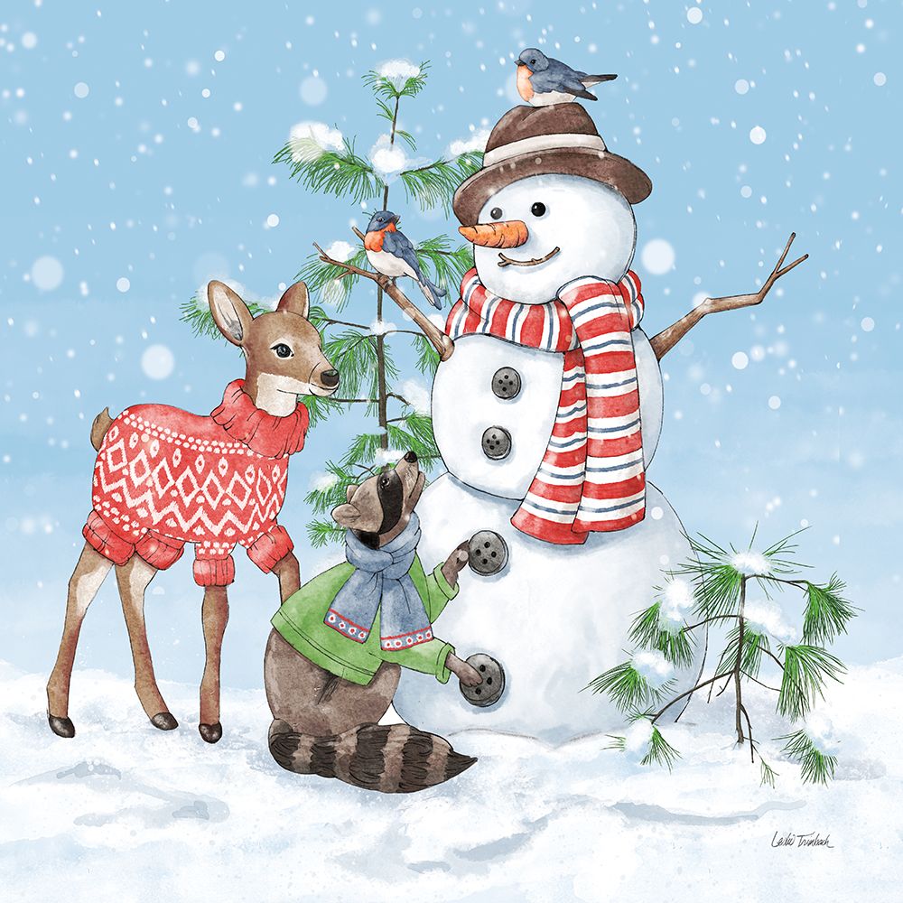 Festive Friends V art print by Leslie Trimbach for $57.95 CAD