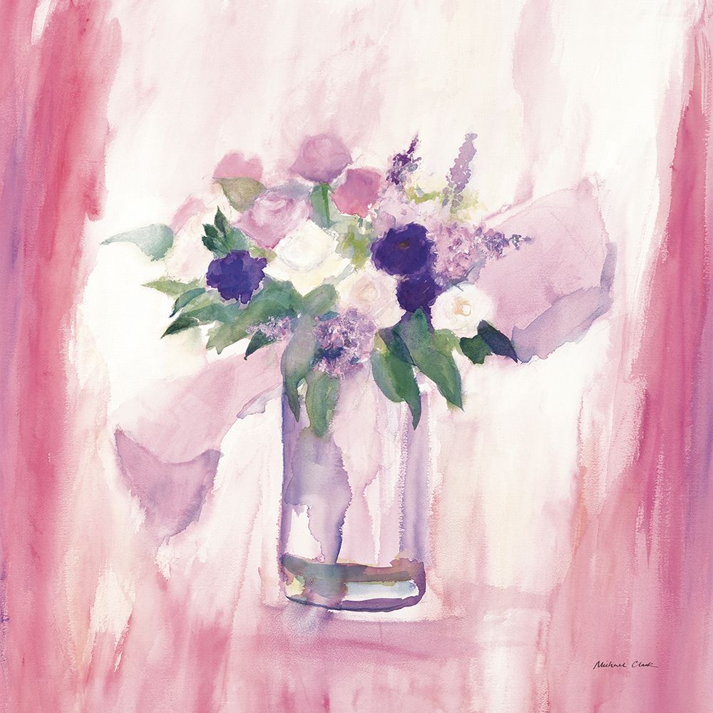 An Arrangement of Pink Flowers art print by Michael Clark for $57.95 CAD
