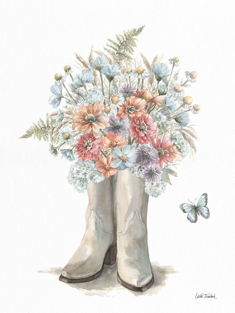Wildflower Western III art print by Leslie Trimbach for $57.95 CAD