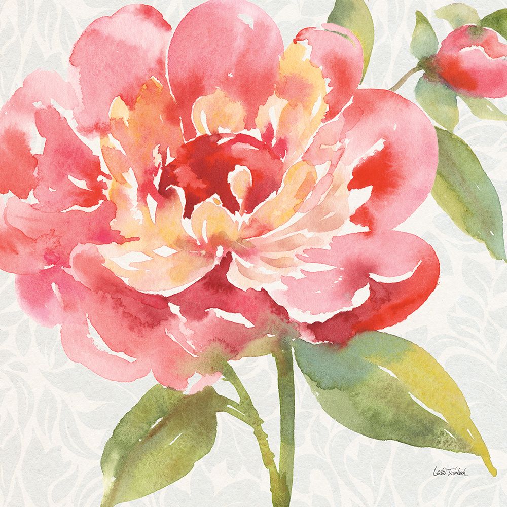 Pink Flora I art print by Leslie Trimbach for $57.95 CAD