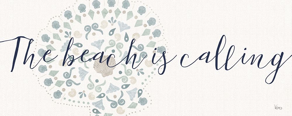Sea Charms V Blue art print by Veronique Charron for $57.95 CAD