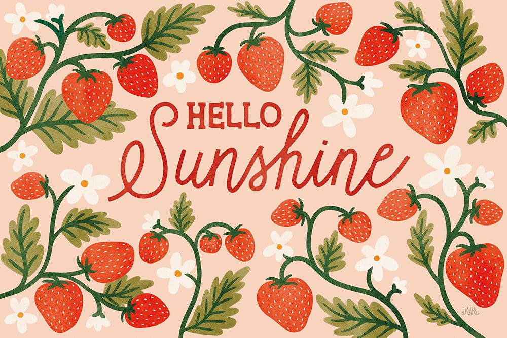 Strawberry Fields I art print by Laura Marshall for $57.95 CAD