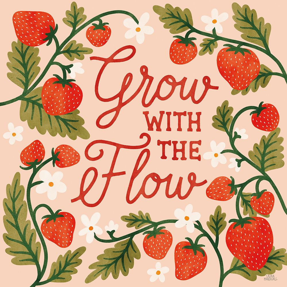Strawberry Fields III art print by Laura Marshall for $57.95 CAD
