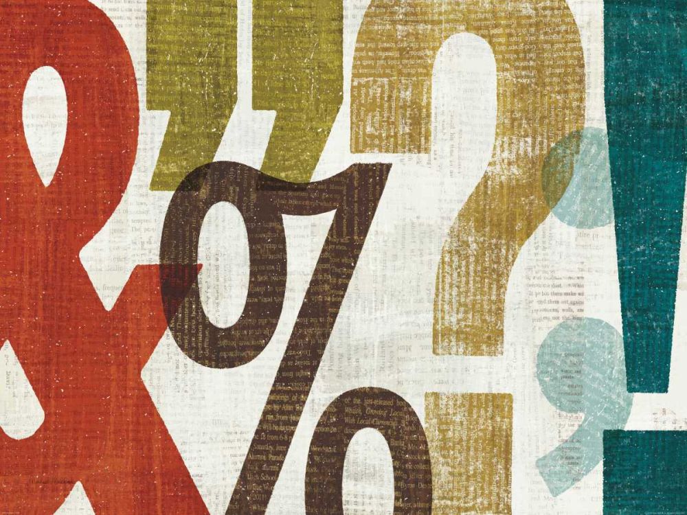 Punctuated I art print by Michael Mullan for $57.95 CAD