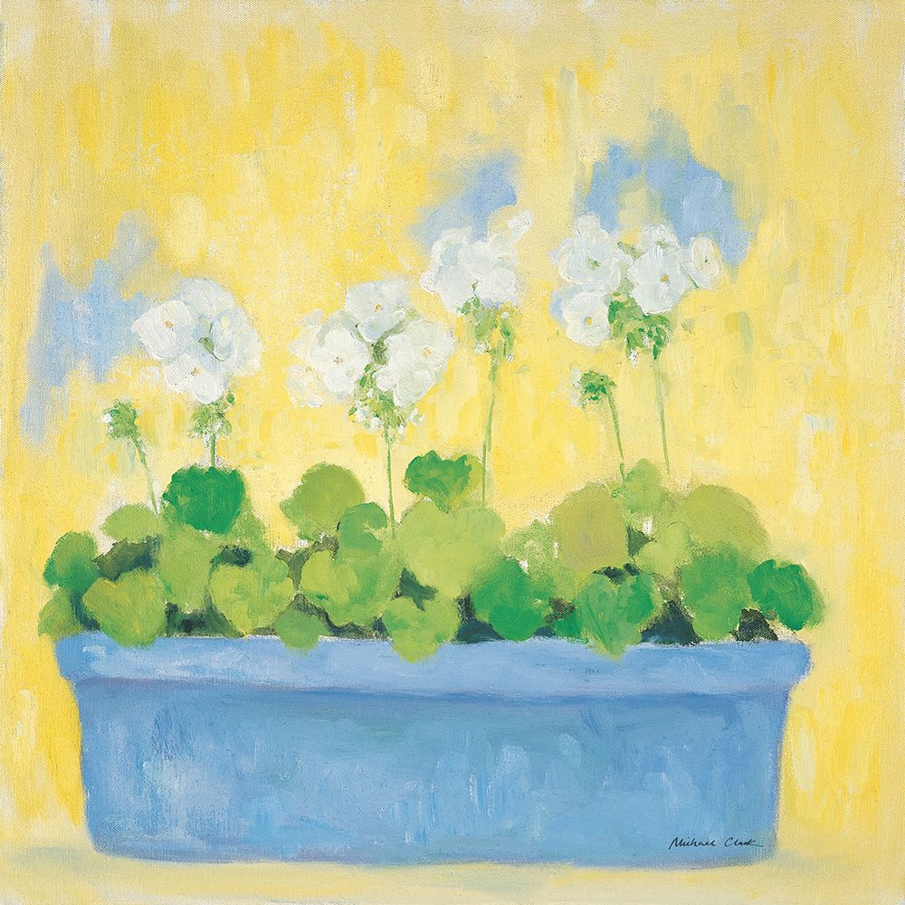 Window Box with Geraniums art print by Michael Clark for $57.95 CAD