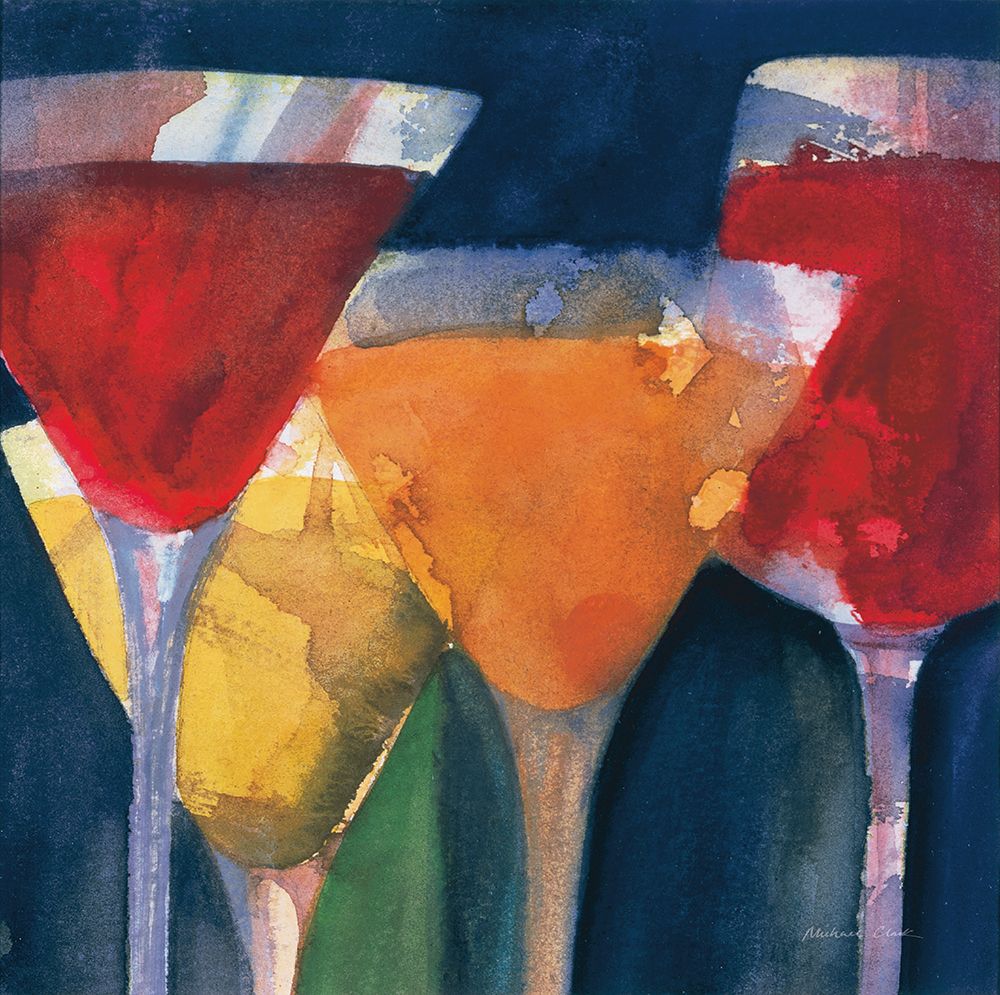 Four Mixed Drinks art print by Michael Clark for $57.95 CAD