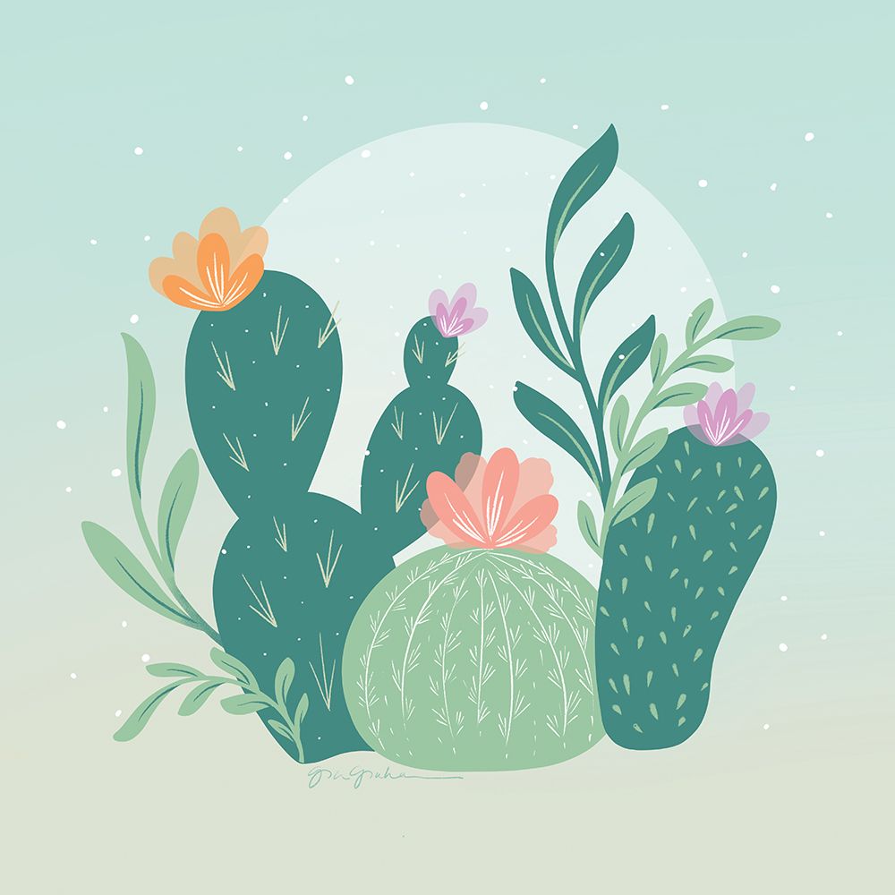 Cactus Garden IV art print by Gia Graham for $57.95 CAD