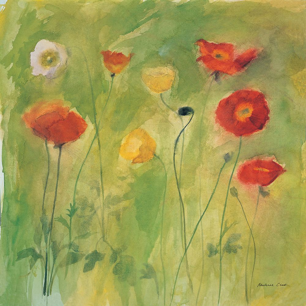 Poppies in Light Breeze art print by Michael Clark for $57.95 CAD