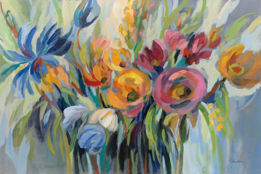 Fire Flowers art print by Silvia Vassileva for $57.95 CAD