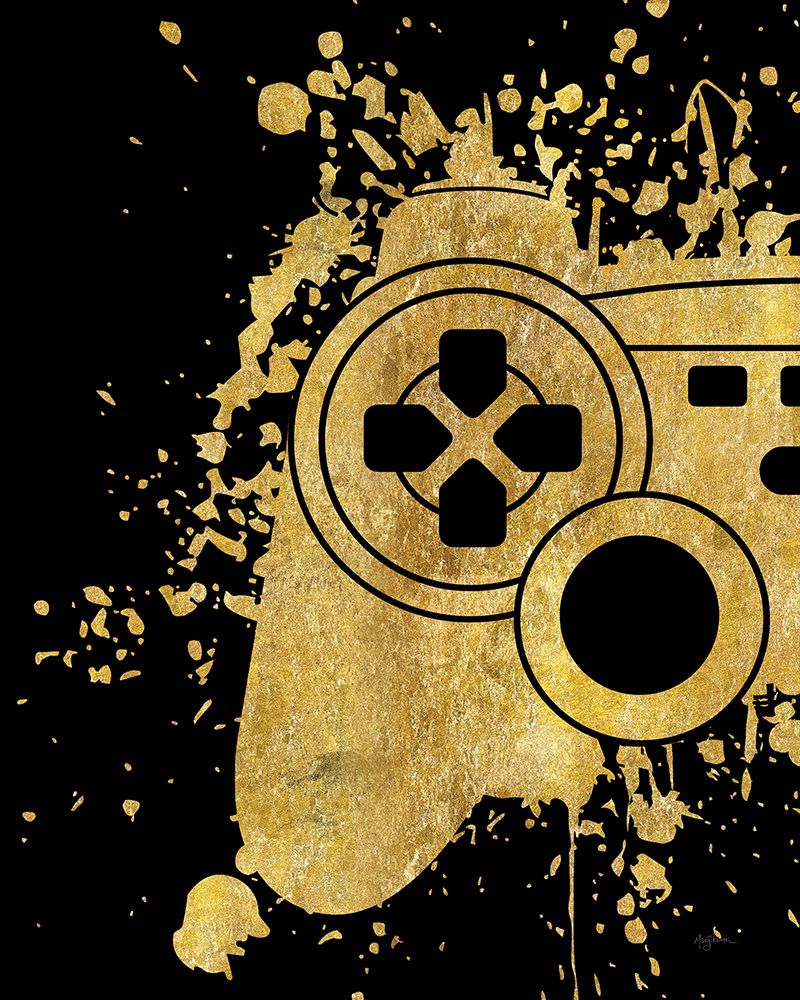 Gamer Splash VI Black Gold art print by Mary Urban for $57.95 CAD