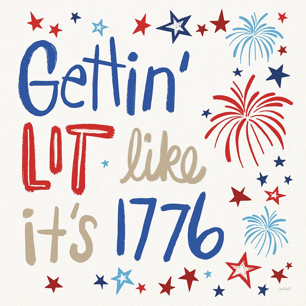 Star Spangled Sayings VI art print by Anne Tavoletti for $57.95 CAD