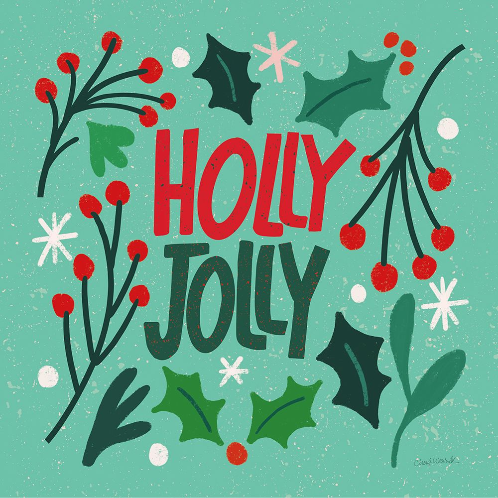 Joyful Holiday III art print by Cheryl Warrick for $57.95 CAD