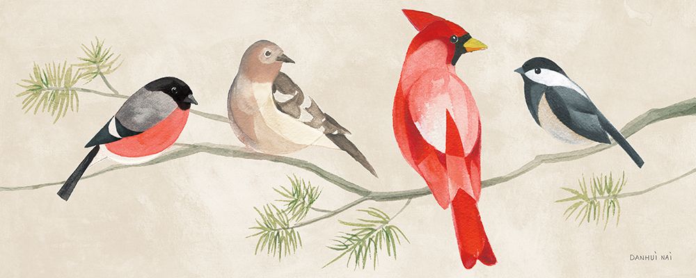 Festive Friends VI art print by Danhui Nai for $57.95 CAD