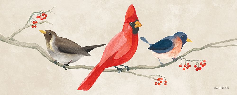 Festive Friends VII art print by Danhui Nai for $57.95 CAD